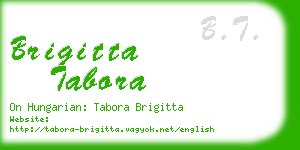brigitta tabora business card